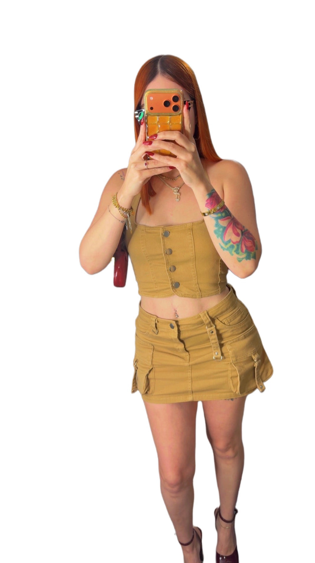 Cargo Mini Skirt Set