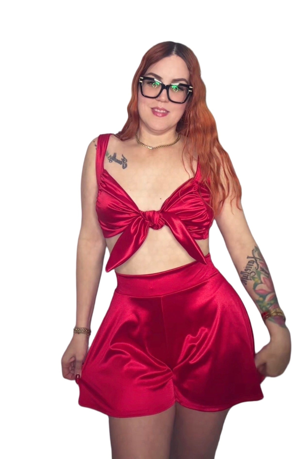 Bralette–Top Wide Leg Short Set
