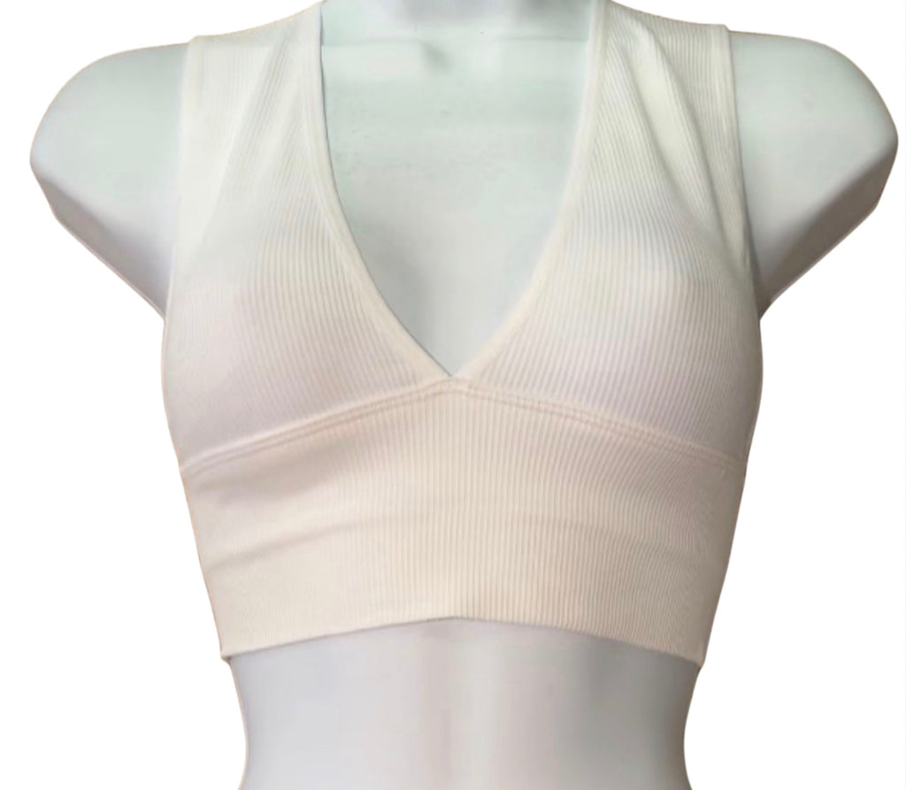 V Neck low back Sleeveless Top