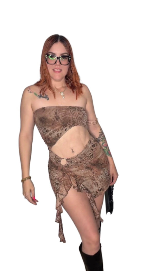Mesh Tube Dress (cut out)