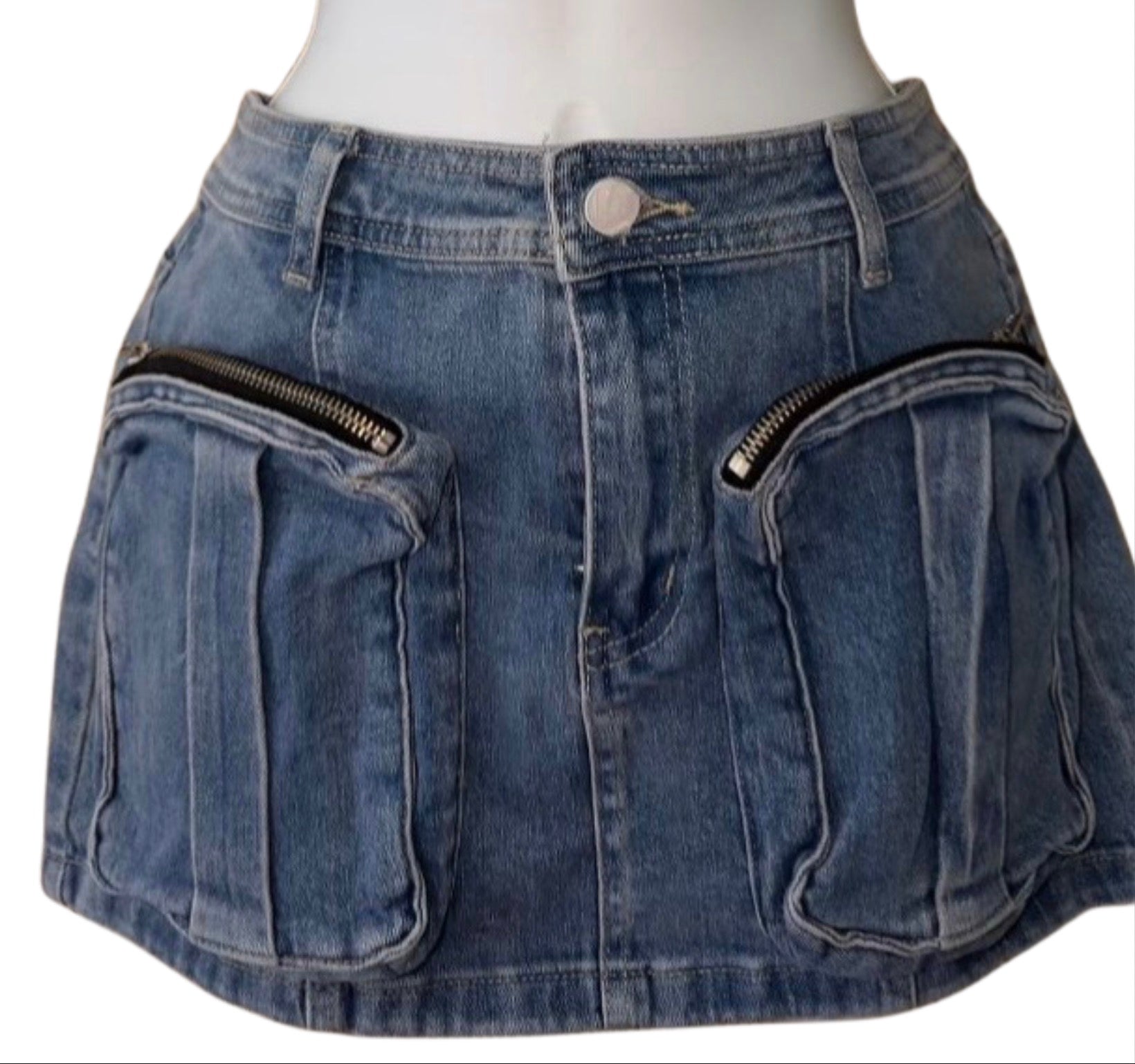 Denim Mini Skirt