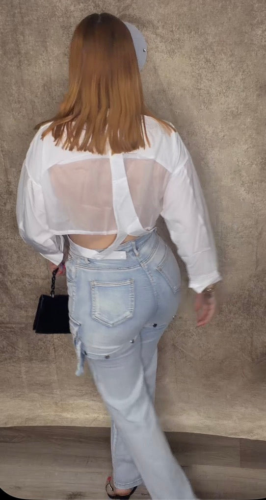 Boss Babe Cutout Shirt