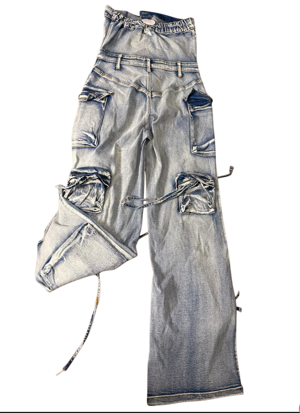 Cargo Denim Jumpsuit