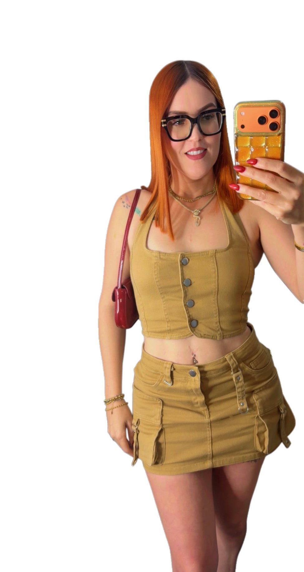 Cargo Mini Skirt Set